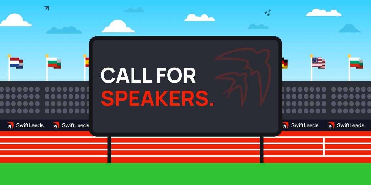 Call for Speakers 📣 We'll be closing our CFP process in 2 weeks, so now is the time to submit your proposal to speak at SwiftLeeds this year 🔥 You can read more about the process 👇🏼 swiftleeds.co.uk/cfp