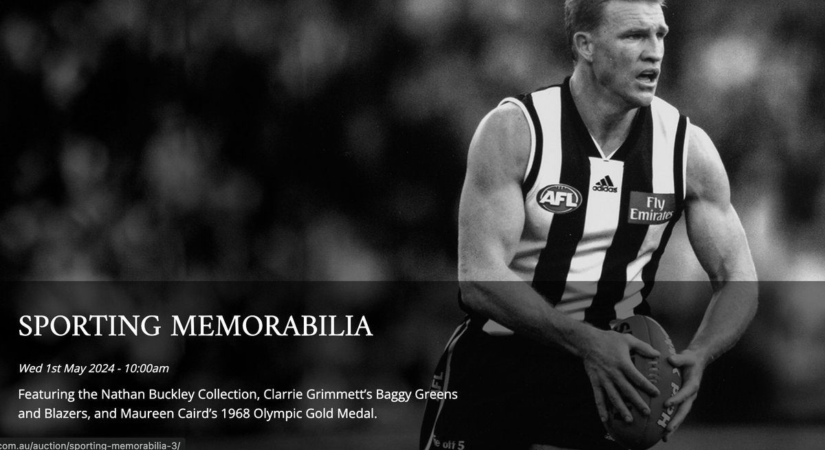 Nathan Buckley auctioning off over 200 items from his illustrious football career. auctions.leski.com.au/auctions/catal…