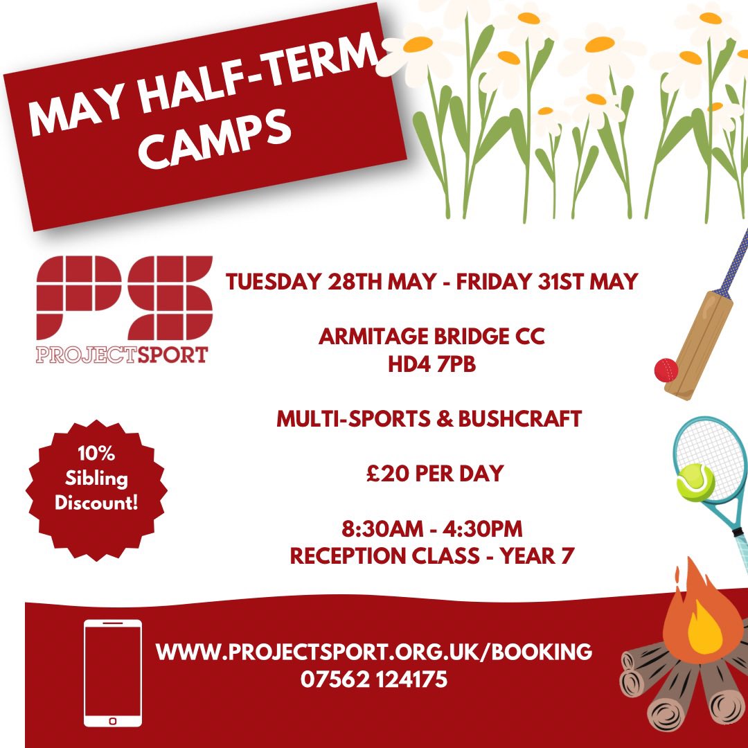 Exciting News! 🌟 This May half term, our Multi-Sport & Bushcraft camps are going ONLINE! 🎉 Book your spot now before they’re  gone! Limited spaces available. Don’t miss out on the adventures! 🏕️🏀 #MayHalfTerm #OnlineBooking #AdventureAwaits