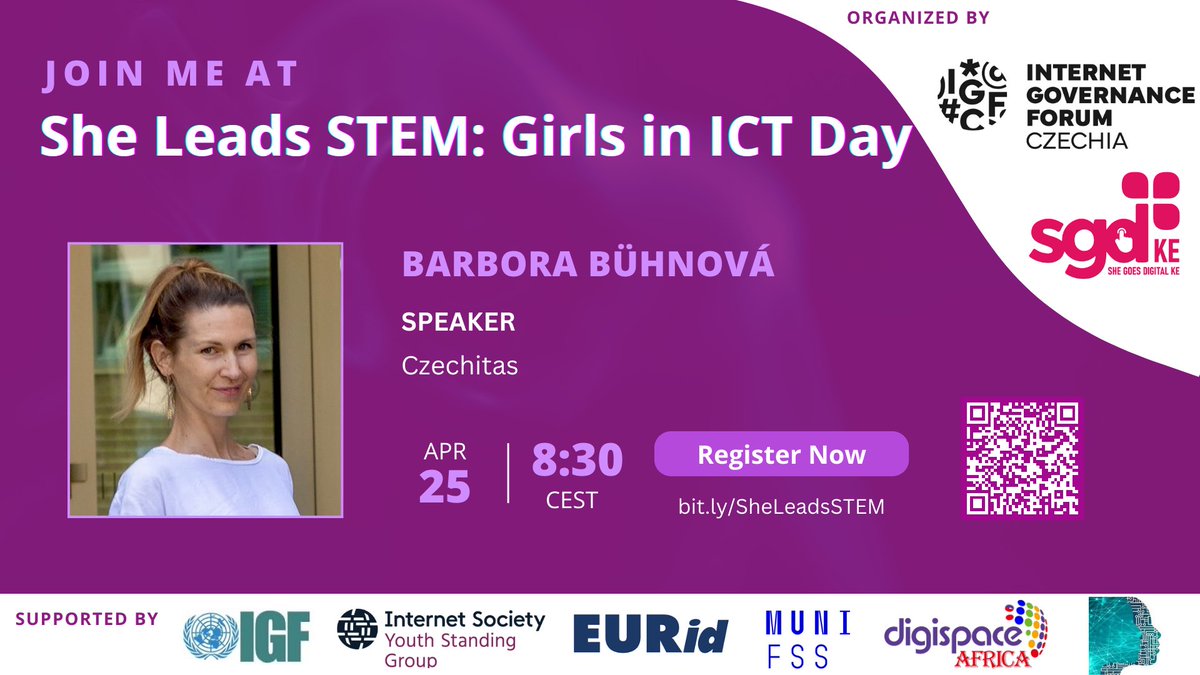 Speaker Reveal #10:

Barbora Buhnova

Barbora Buhnova is an Associate Professor and Vice-Dean at Masaryk University (MU), Faculty of Informatics (FI MU) in Brno. 

Register for the webinar here: us06web.zoom.us/meeting/regist…

#GirlsinICTDay