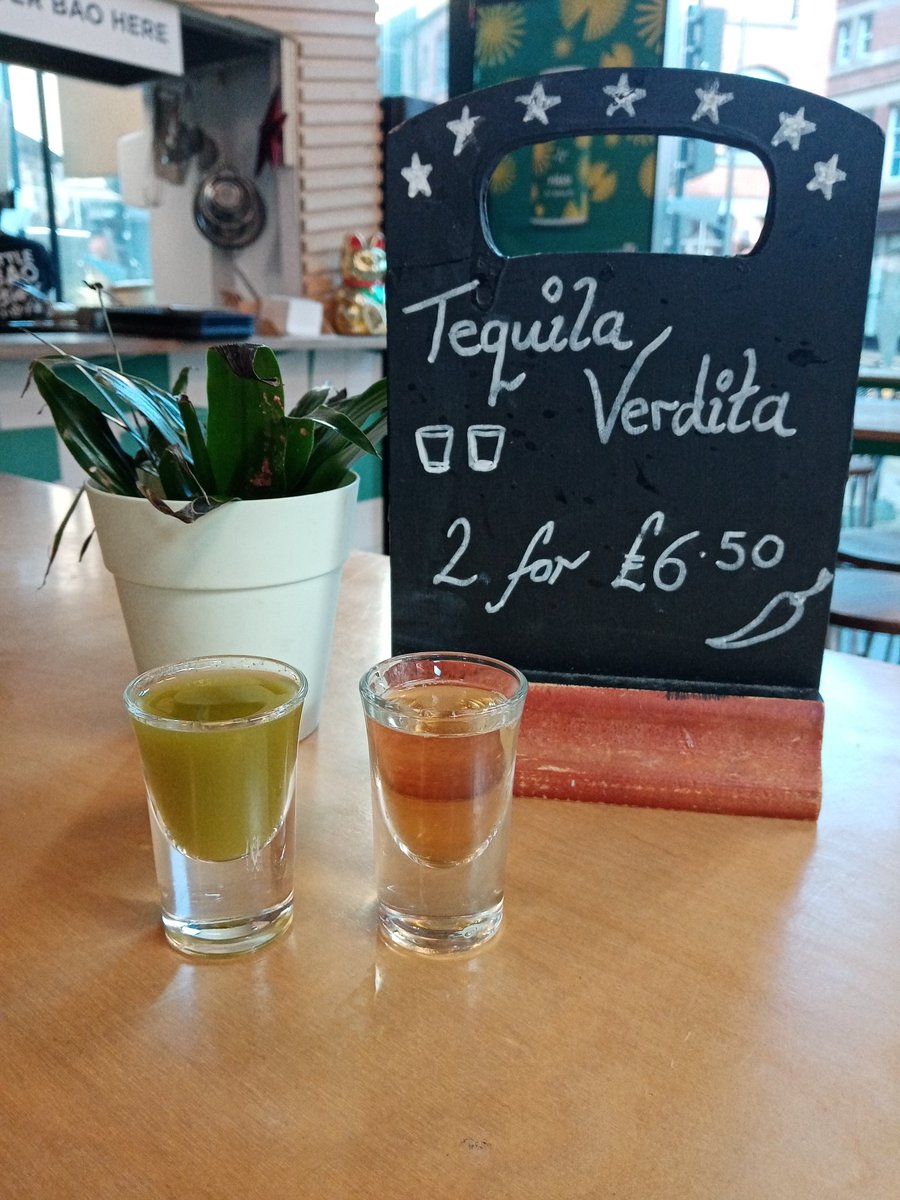 It's the weekend! Which means it's time to cut loose. 🕺 What better way to get in the mood to groove than with 2-4-£6.50 tequila verditas? 🥃🌶️