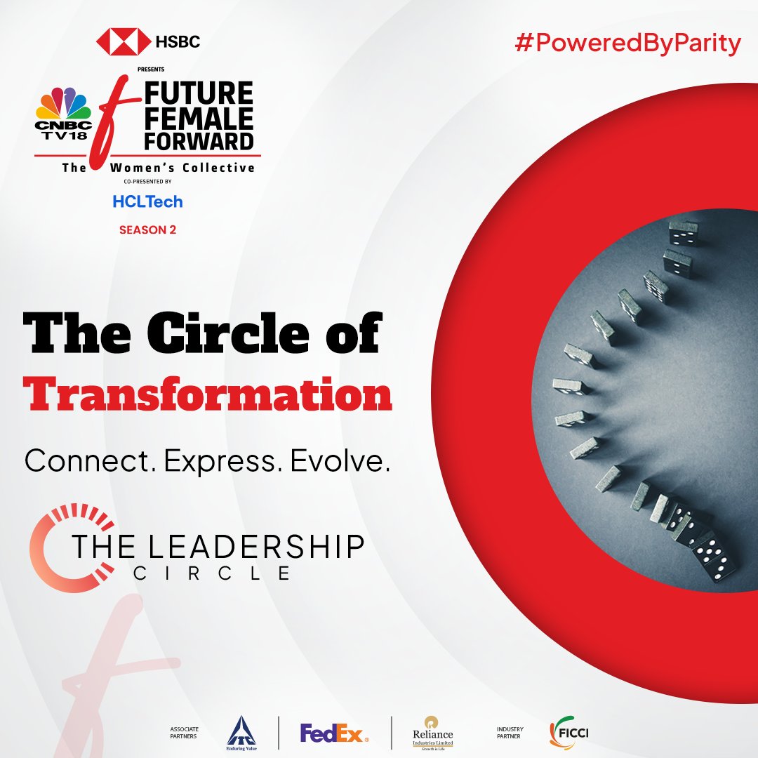 🧠 The Leadership Circle: where leaders dive deep into dialogue and disrupt the ordinary! 💼  18th April |  6 PM onwards   

@HSBC_IN @hcltech @ITCCorpCom @FedExIndia @ficci_india
#FutureFemaleForward #Season2 #LeadershipCircle #FutureisHERs #FFFSeason2 #CNBCTV18 #GenderParity…