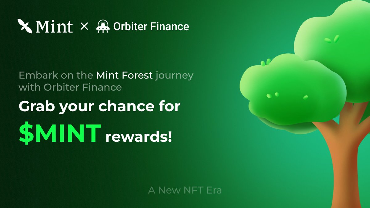 🟢Embark on an adventure with @Mint_Blockchain. 💚Dive into Mint Forest's first phase to grab your chance for $MINT rewards! 🌲Mint your tree: app.galxe.com/quest/mintbloc…