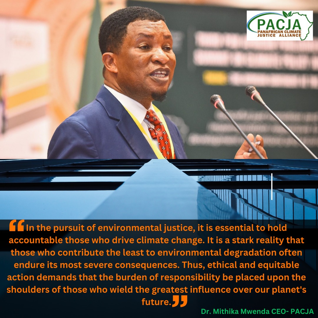 Environmental justice demands accountability for climate change drivers, acknowledging that the least culpable suffer the most, urging ethical action for a fairer world. #climateaction @PACJA1