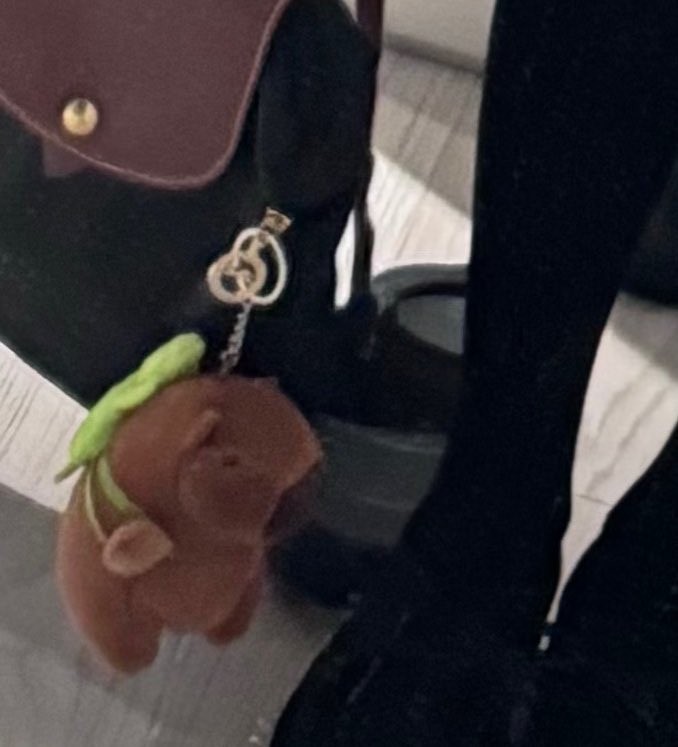 SHE’S SO CUTE😭😭😭😭😭😭 THE CAPY KEYCHAIN