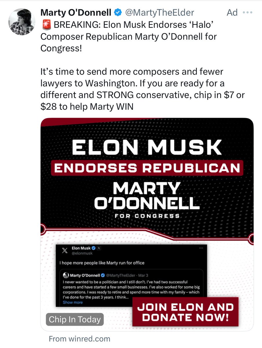 …I have so many questions about this ad, and also how Republican candidate quality got so bad that “the guy who wrote the Halo theme song” has above-average qualifications to run as one