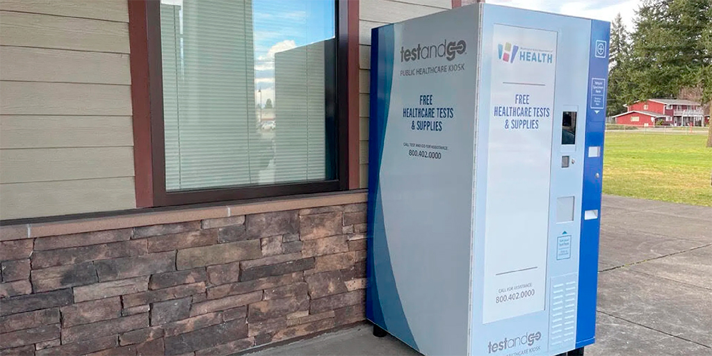 Vending machines offering free COVID-19 and flu tests have launched in Washington state. #vendingmachine #Washington #kiosk Read more: bit.ly/49z7NeT