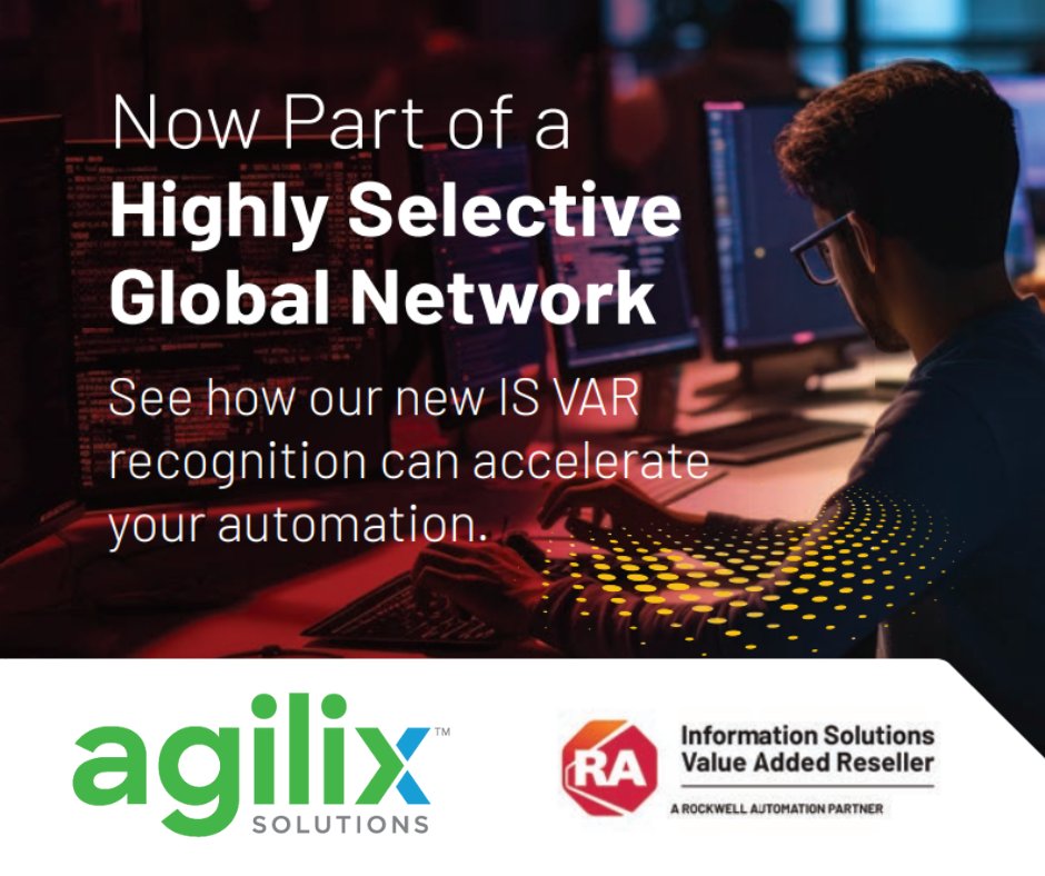 As one of a highly select group of Rockwell Automation IS VAR partners, we have access to exclusive training, insider benefits and other advantages to better serve our customers and deliver on complex customization and integration needs. Learn more: bit.ly/3xdspfk