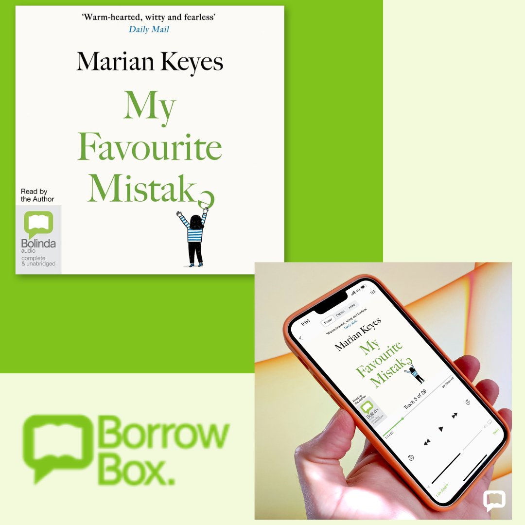 From the number one internationally bestselling author, Marian Keyes, comes a new warm-hearted and wonderfully witty tale, My Favourite Mistake – exclusively on the BorrowBox app and FREE with your #WiganLibraries membership #BorrowBox