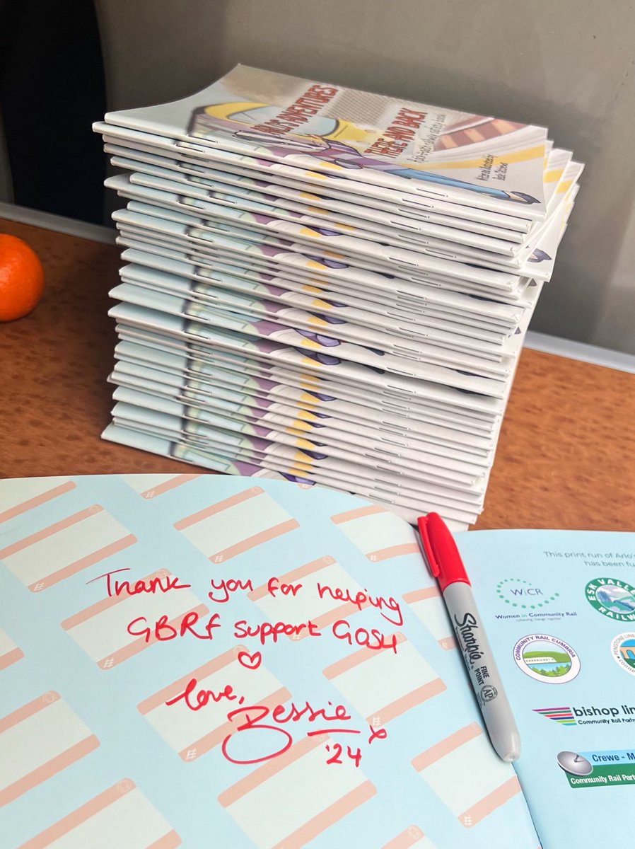 I’m riding the train and signing 36 Arlo’s Adventures for @GBRailfreight’s stall at the @SwanRailway Swanage Diesel Gala in May, raising funds for the ever wonderful @GreatOrmondSt ❤️ There’ll be lots of amazing, can’t get anywhere else stuff up for sale, auction and raffle!
