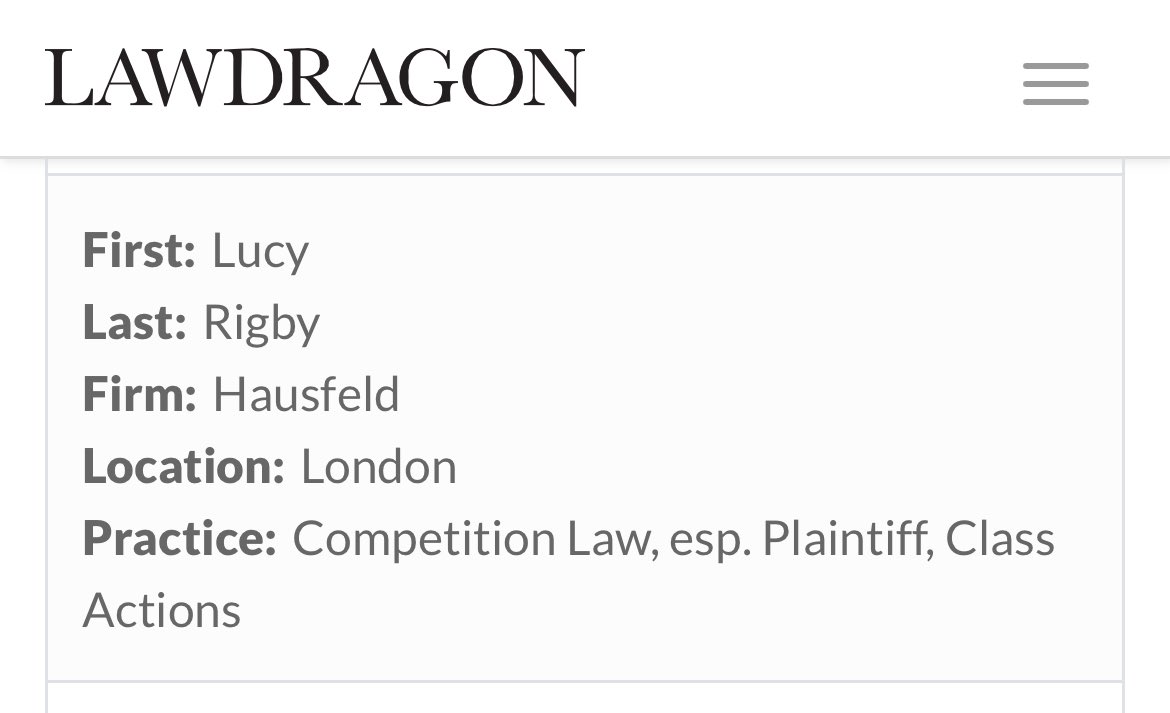 Proud to be a LawDragon! 🐲 V grateful to @lawdragon_news for the recognition alongside some brilliant lawyers in their Global Plaintiff Lawyers Guide 2024.