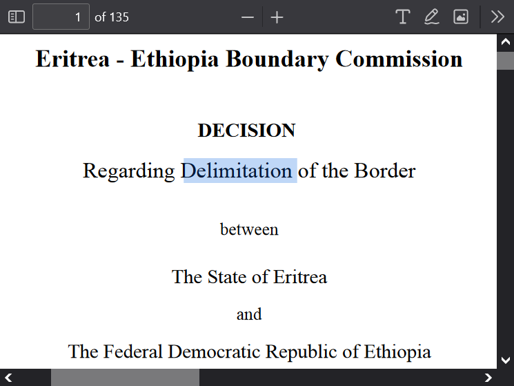 Delimitation ≠ Demarcation