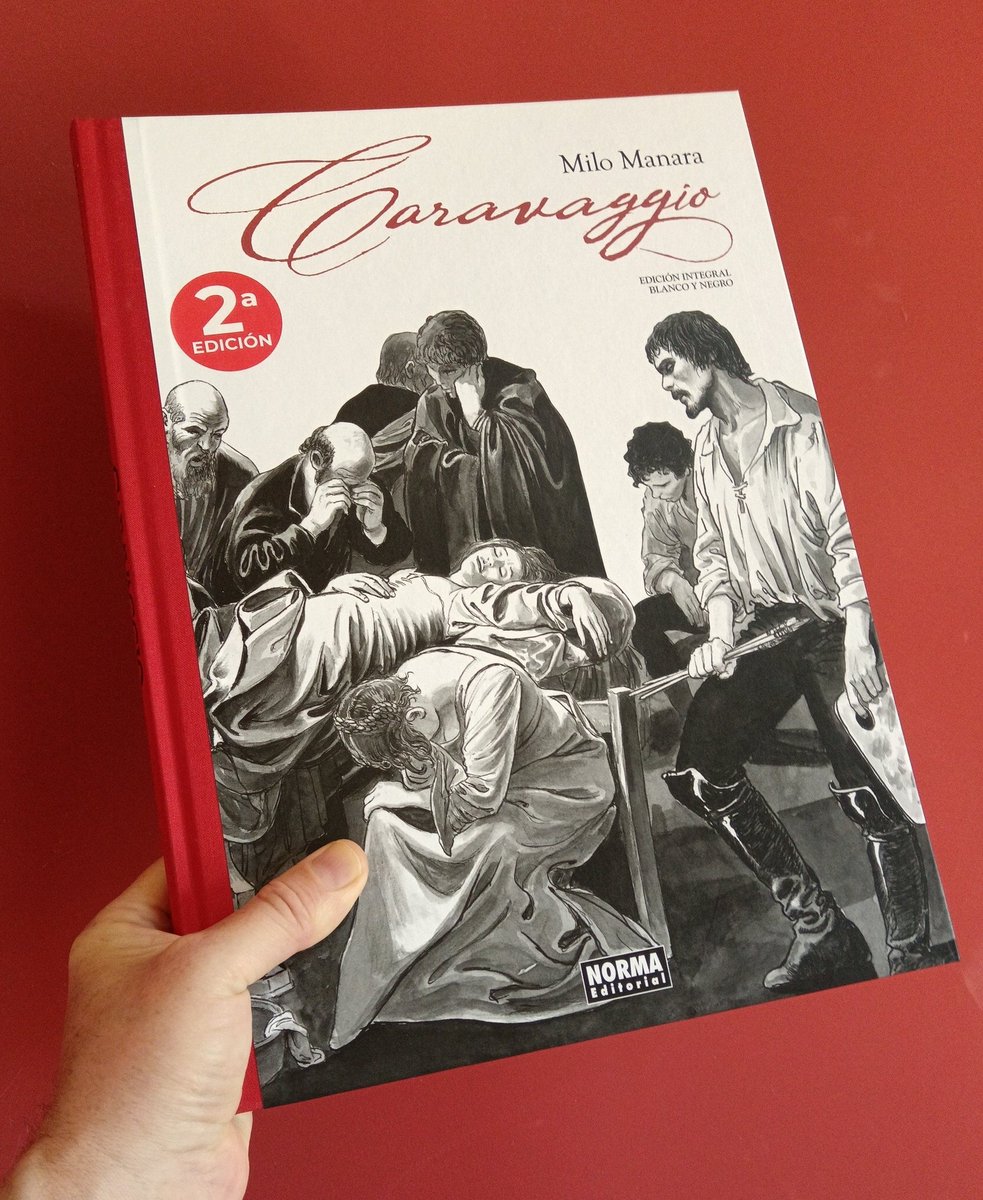 Lo más parecido a un Artist Edition que tengo. Maravillosa edición del #Caravaggio sacado de las plancha soroginales de Milo Manara por @NormaEditorial
