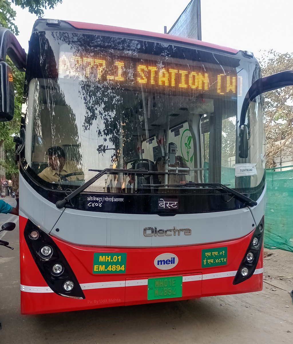 The All New @OlectraEbus Ev bus Alloted to Gorai Depot On Route A277 From Borivali Station to Kandivali Station @rajtoday @somitsenTOI @myBESTBus @BESTpedia 

#Olectra #Ev #MumbaiBus #buses #mumbaitransport #bustravel #evbus #transportation #electricvehicles #electricmobility