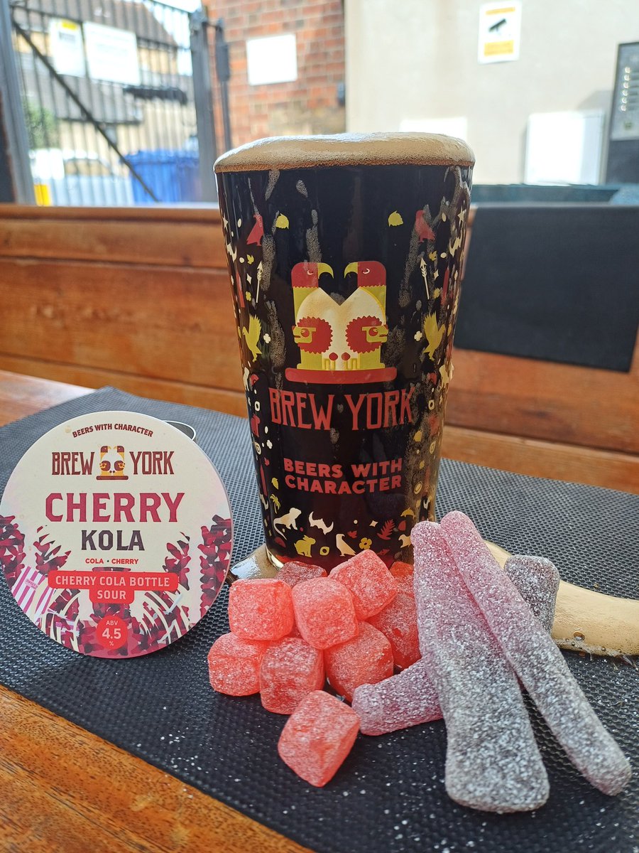 Cherry cola bottle sour 😋 😍 
<a href="/brewyorkbeer/">Brew York</a> #sourbeer #Hertford