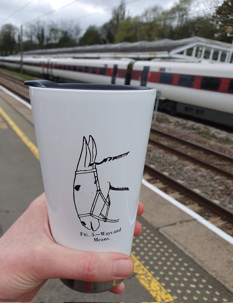 Gilbert's donkey and I are off on the first leg of #Train2EGU.
