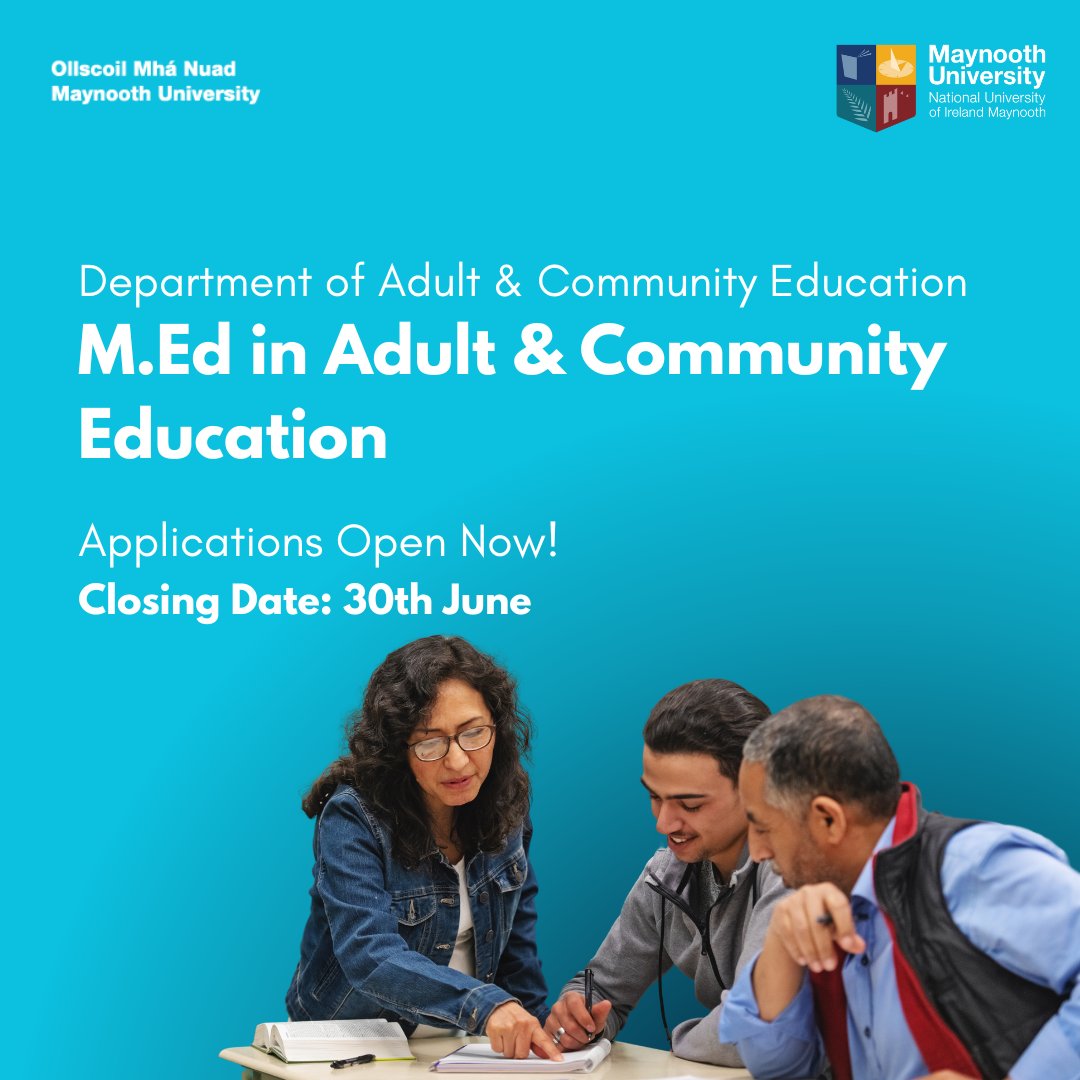 Ready to empower adult learners and make a difference in your community? Our M.Ed in Adult and Community Education program is now open for applications! Dive into topics like adult learning theories and community engagement. Don't miss out - apply today: rb.gy/k4yd70