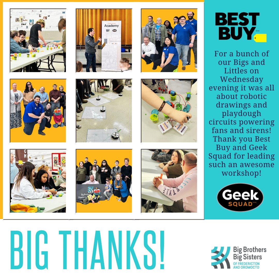 ✨THANK YOU @BestBuyCanada and GEEK SQUAD✨for a magical evening of science and technology discovery! Group gatherings like this and our recent paint night richly complement the regular 1:1 meet-ups that our Bigs and Littles enjoy.