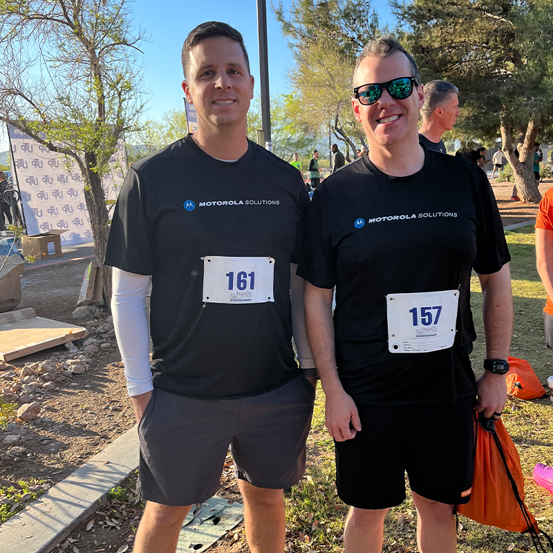 Community first. 🏃🤝 Yesterday, the @MotoSolutions team sponsored and participated in the @Mission_500 #Security 5K/2K Charity Run at #ISCWest 2024, raising funds for children & communities in crisis. Learn about the work @Mission_500 is doing here: bit.ly/3xkbasJ