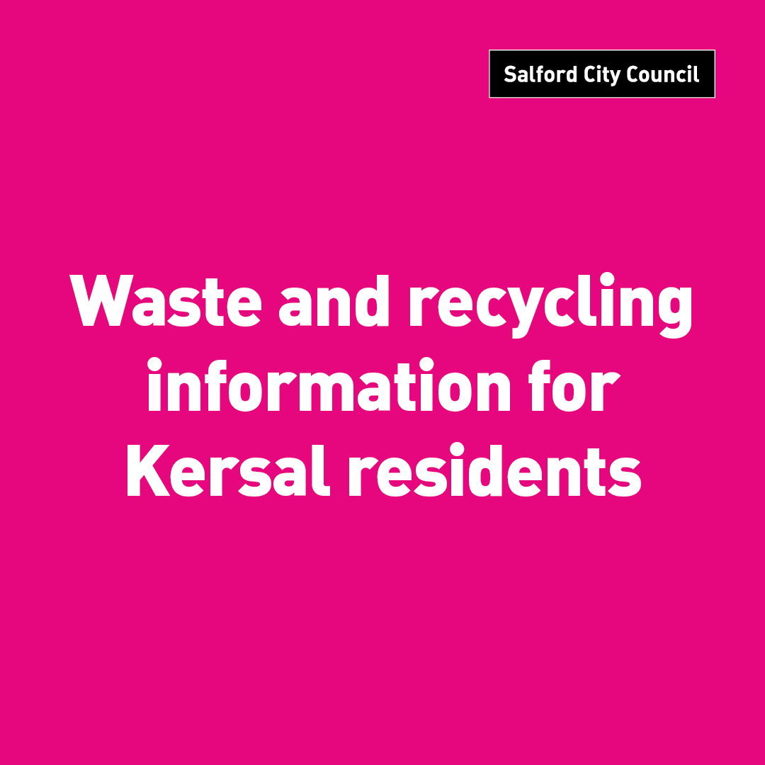 Kersal ward residents – we have now been given the all clear to empty the bins tomorrow (Saturday). Please leave your bin out. We’d like to apologise for the inconvenience and thank you for your patience