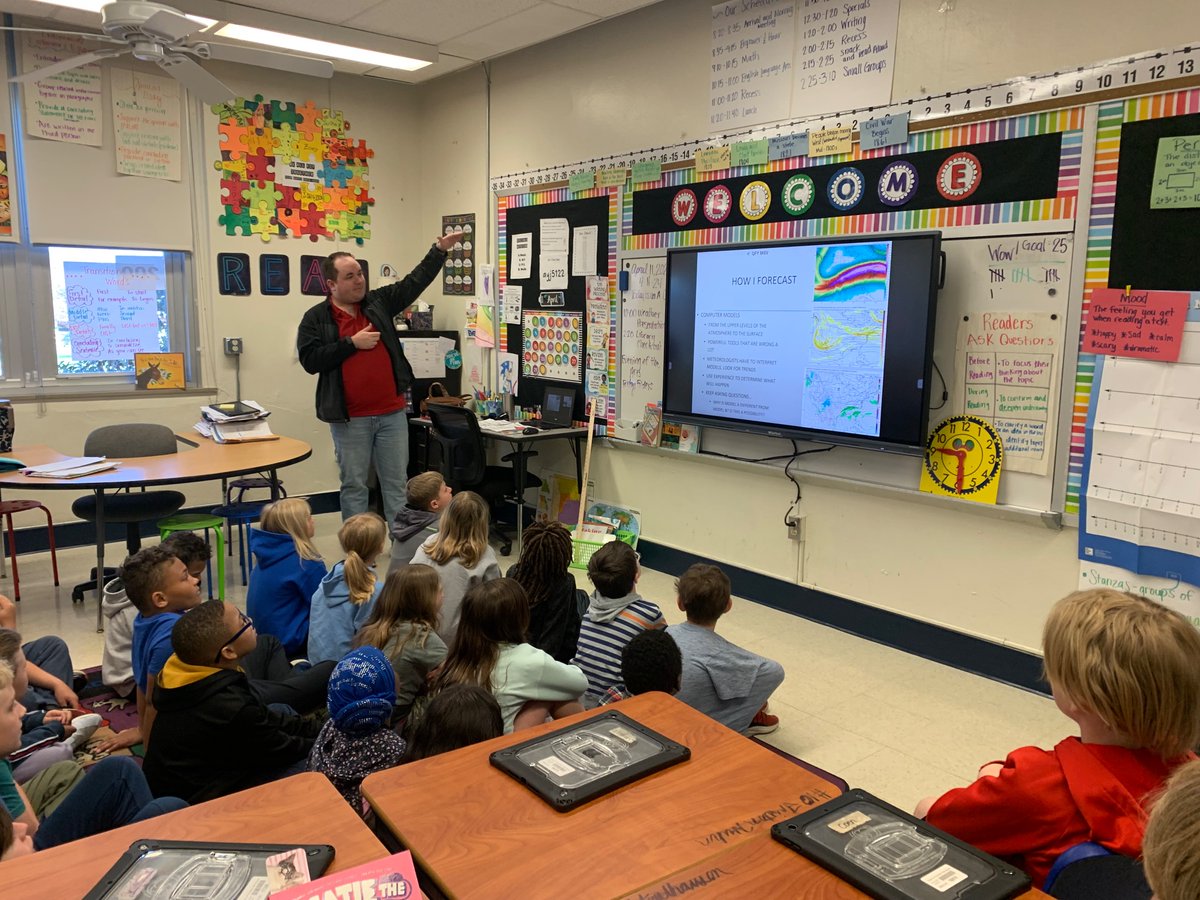 Thanks @KOMUMatt for coming to teach us about weather yesterday! We loved learning from you! @GrantAllStars @mkuensti