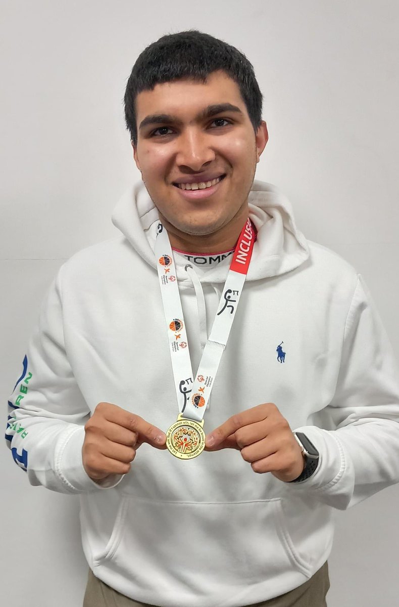 Ashwin is a student at NLN Roslyn College in Dublin, who competed at the Special Olympics Basketball Tournament in London during Easter. He proudly brought in his gold medal to show his staff and fellow students. Congrats Ashwin! #ThinkPossible #SupportedEducation