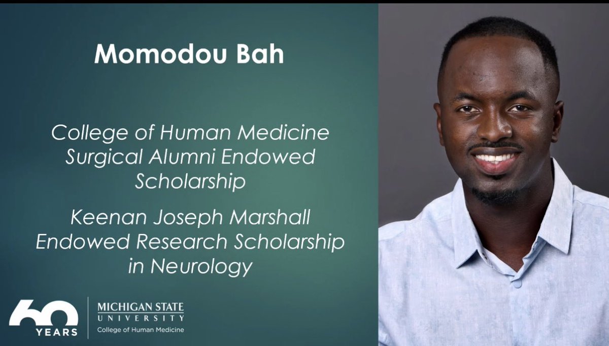 I am profoundly grateful to Allah 4 the continuous blessings! I am excited about this research award which will help support an important project at the Gambian neurosurgery depart with @DrJabang . 

Grateful to the Keenan Joseph Marshall Fam 4 the funding.🙏🏾

#MedTwitter #gambia