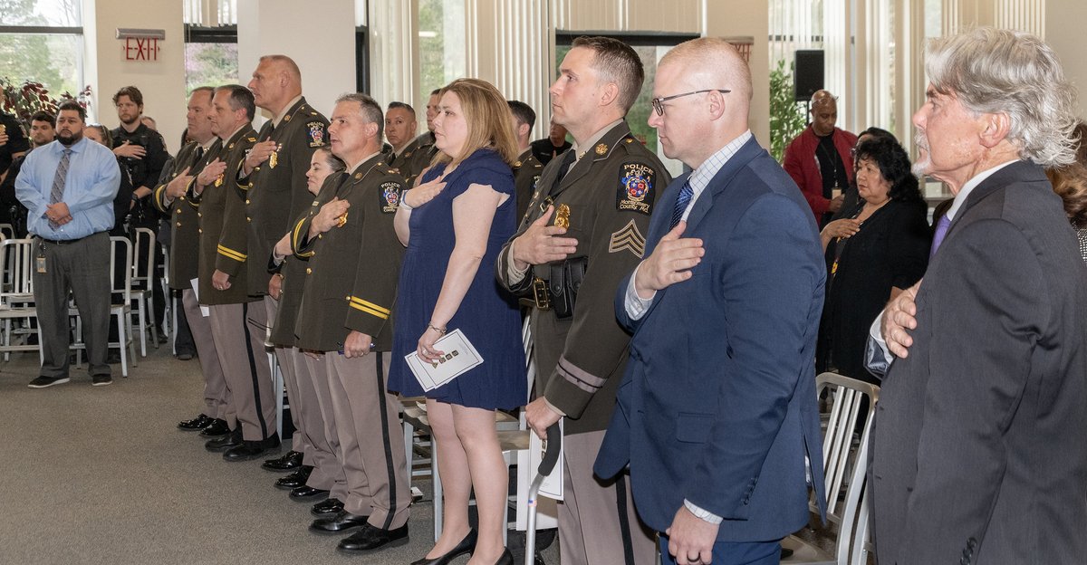 I am honored to have recognized the bravery & lifesaving actions of our @mcpnews heroes, including those who saved Sgt. Patrick Kepp. Your dedication makes Montgomery County safer & prouder. Thank you for going above & beyond every single day. 📸 Pics: ow.ly/1M1g50ReX5O