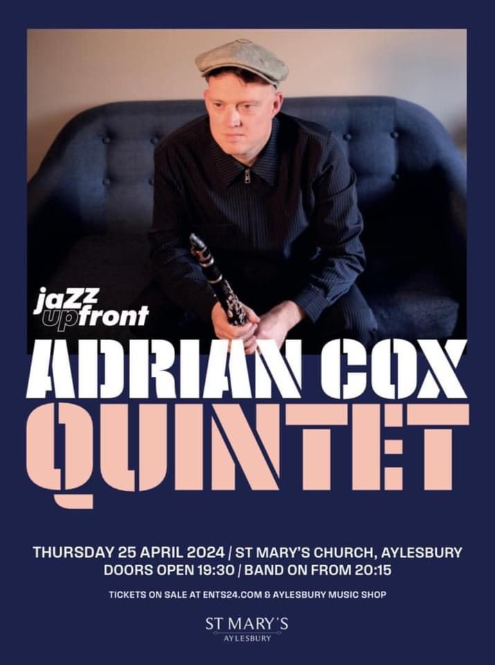 Excited to bring the Quintet to #Aylesbury this month April 25th Hosted by Jazz Up Front St Mary’s Church It’s New Orleans clarinet time‼️Celebrating my favourites from the great City! Grab your tickets 🎟️ ents24.com/aylesbury-even…