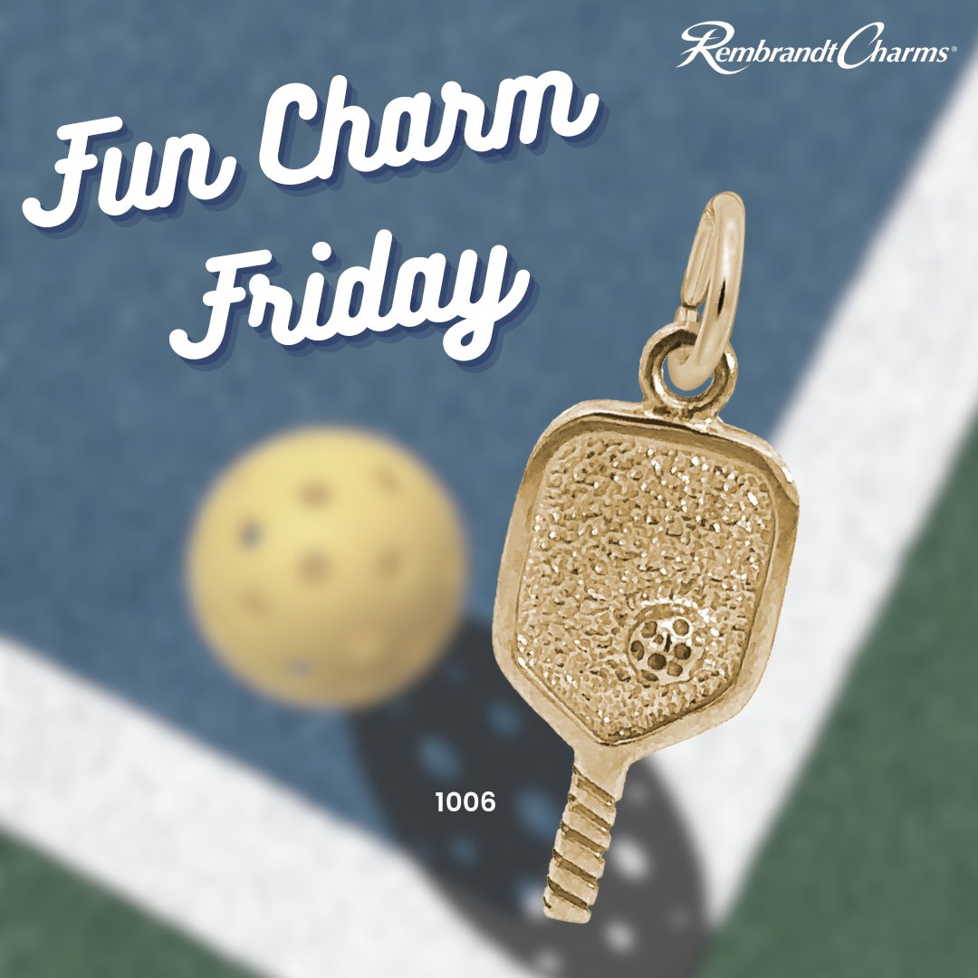 This #FunCharmFriday we're serving up a slice of fun with our Pickleball Charm! 🥒🏓

Whether you're a seasoned pro or just starting out, this charm is a fantastic way to show off your passion for the game, both on and off the court!

#RembrandtCharms #PickleballPassion #Jewelry