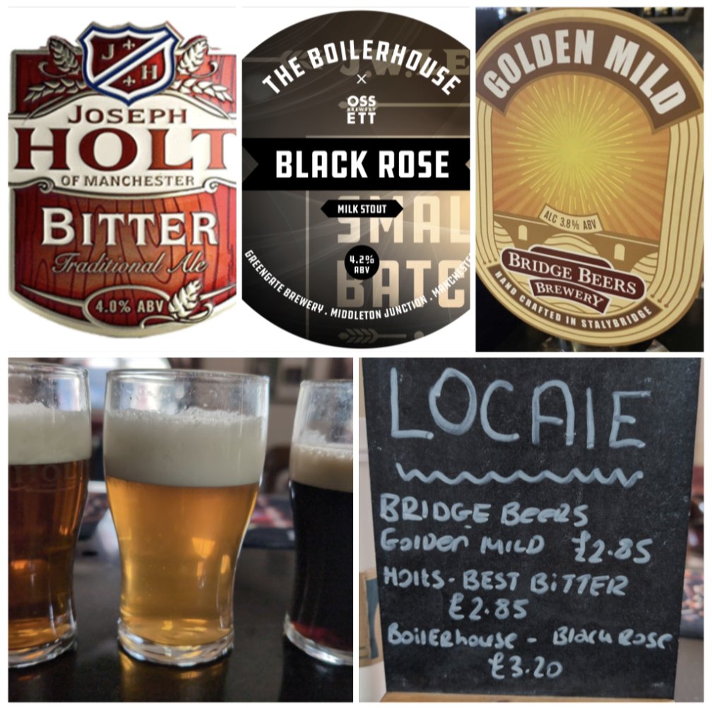 Mild magic today - Our local Camra branch have joined Stockport and Manchester in running a six week event showcasing milds.

We've gone completely locale to honour the start.

a pint of local real ale only £2.85 a pint.

#camra 
#realalepub 
#realpint 
#mildmagic 
#locale