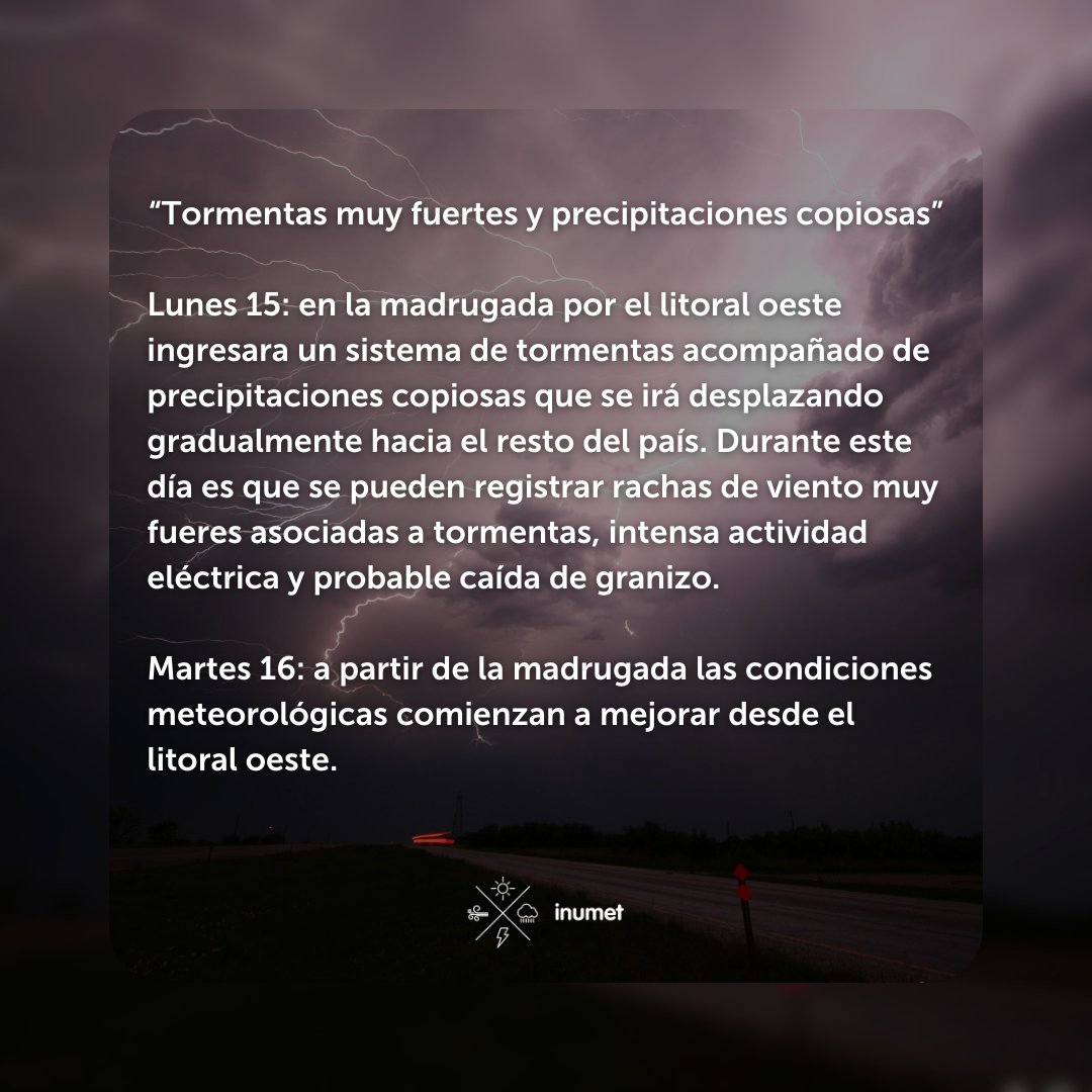 #AvisoALaPoblación por precipitaciones abundantes y puntualmente copiosas