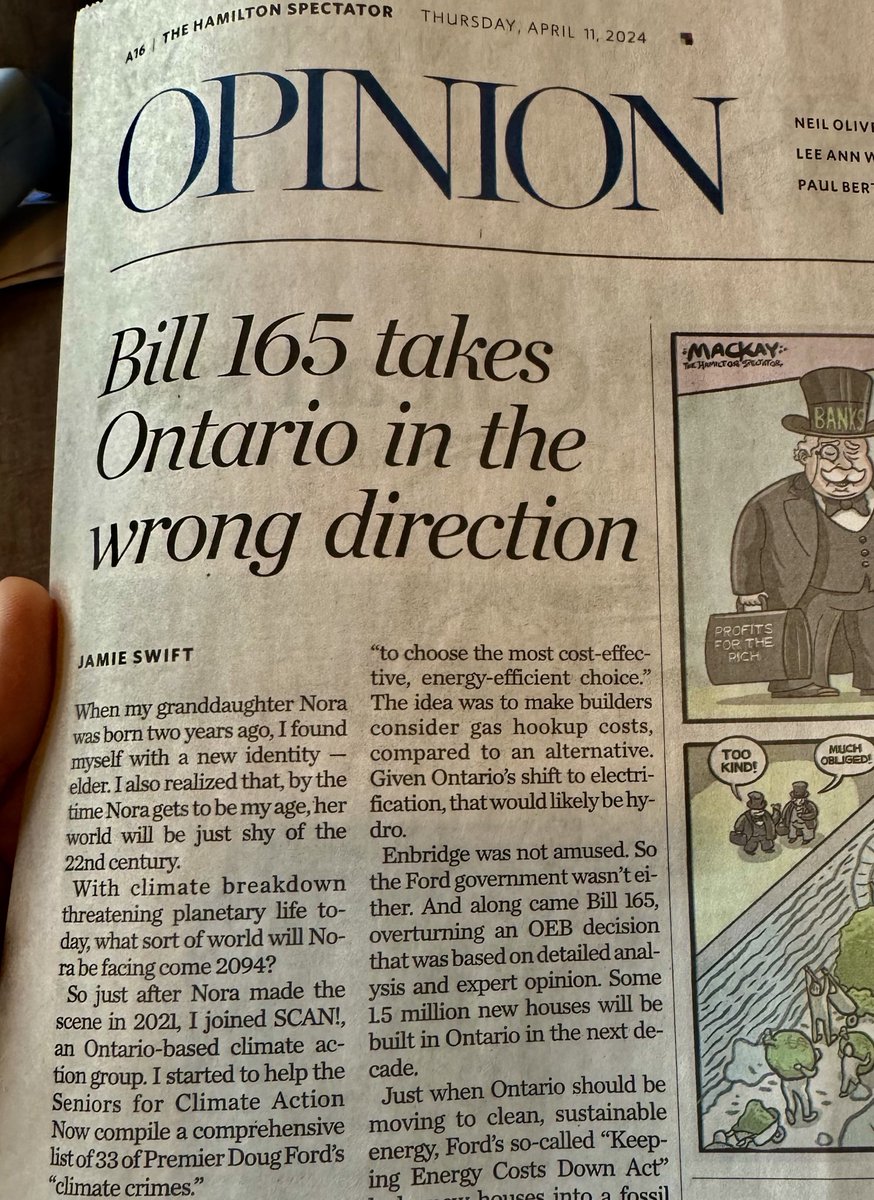 Lawyer for @envirodefence— “Bill 165 UNDERCUTS Ontario Energy Board Independence, reducing transparency & accountability while promoting decision-making via back room lobbying.” #onpoli