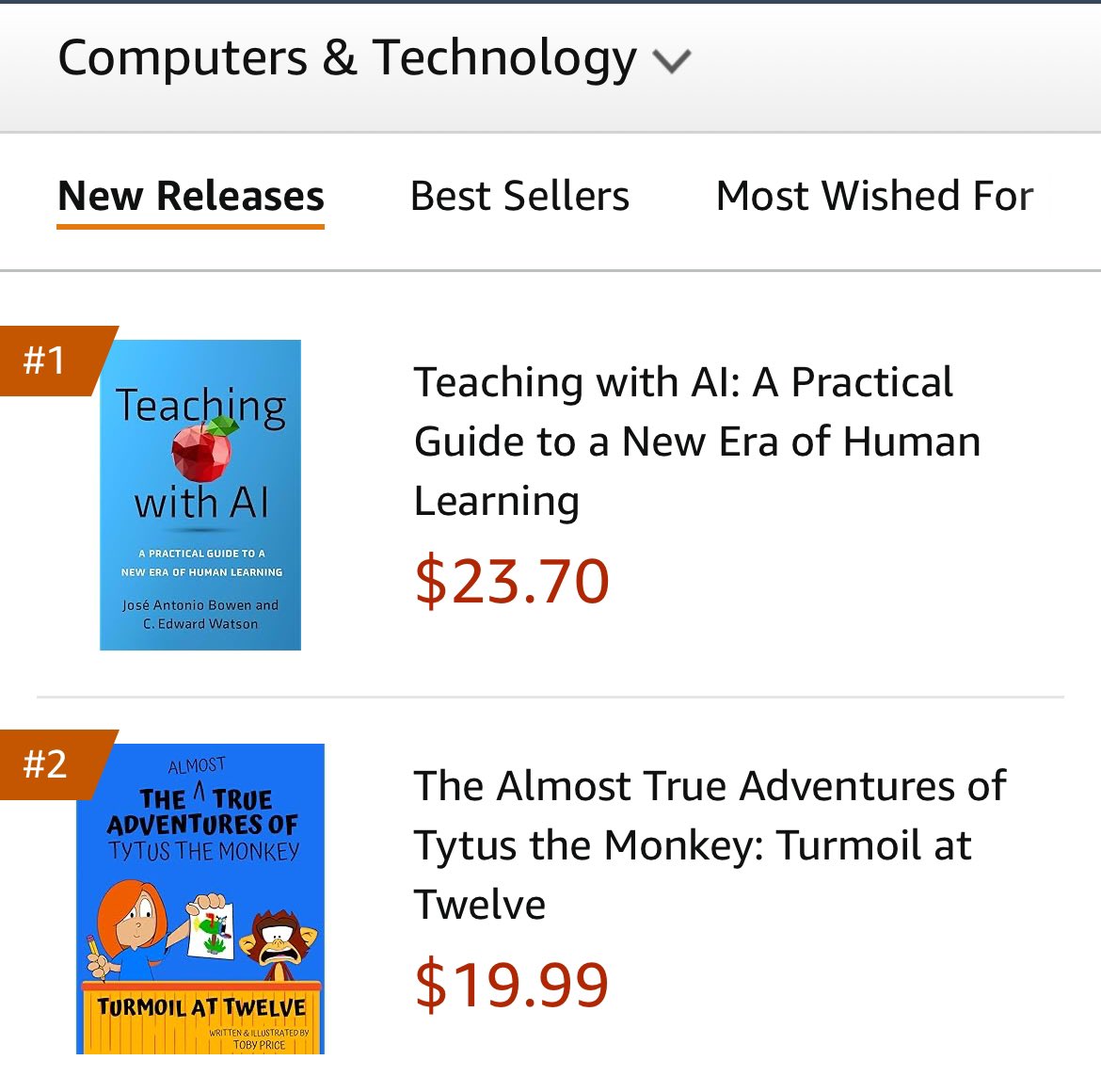 We’ve got a NUMBER TWO HOT NEW RELEASE with @jedipadmaster and @TytusTheMonkey! 🔥 amazon.com/dp/1990566812/… Thanks for the support! We are still climbing! 🥈🦾 #HackTheClass 🎥 #CodeBreaker 📚
