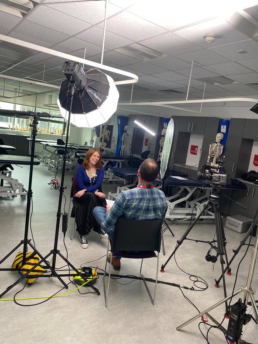 We are filming on campus today for our video to help teach #emergencycare staff recognize #HereditaryAngioedema attacks and how to manage them to ensure the best possible patient care @HAE_UK @StaffsUni @alisonleahowen sharing findings from our paper sciencedirect.com/science/articl…