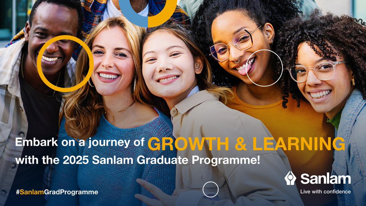 Passionate about Accounting, Risk & Compliance, or Marketing strategies? The 2025 Sanlam Graduate Programme is your gateway to success. With top-tier mentorship, practical exposure, and a culture of innovation, Apply now! Here bit.ly/3TJrqw7 #SanlamGradProgramme