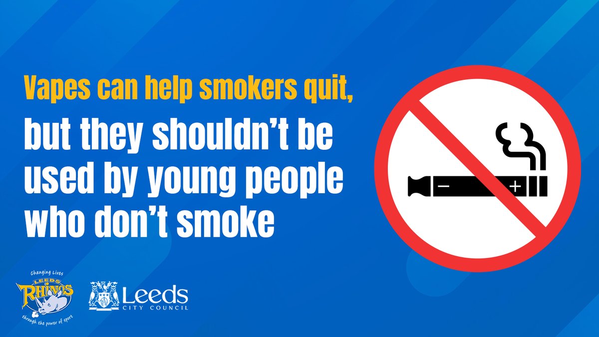 ❌ 𝗜𝗳 𝘆𝗼𝘂 𝗱𝗼𝗻'𝘁 𝘀𝗺𝗼𝗸𝗲, 𝗱𝗼𝗻'𝘁 𝘀𝘁𝗮𝗿𝘁 𝘁𝗼 𝘃𝗮𝗽𝗲! Vaping is an effective tool to help people stop smoking, but illicit vapes can contain dangerous levels of nicotine and other chemicals. Any vapes, illicit or not, are not for children and young people!