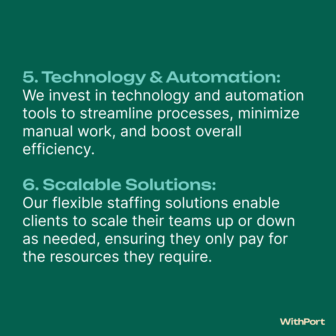 WithPortHR's tweet image. Maximize your impact and achieve more for less. WithPort&apos;s solutions deliver 6 powerful benefits for your business. ✨

#Outsourcing #CostSavings #MaximizedResults #Philippines #GlobalTalent #Efficiency #Scalability #RPO #DataDriven