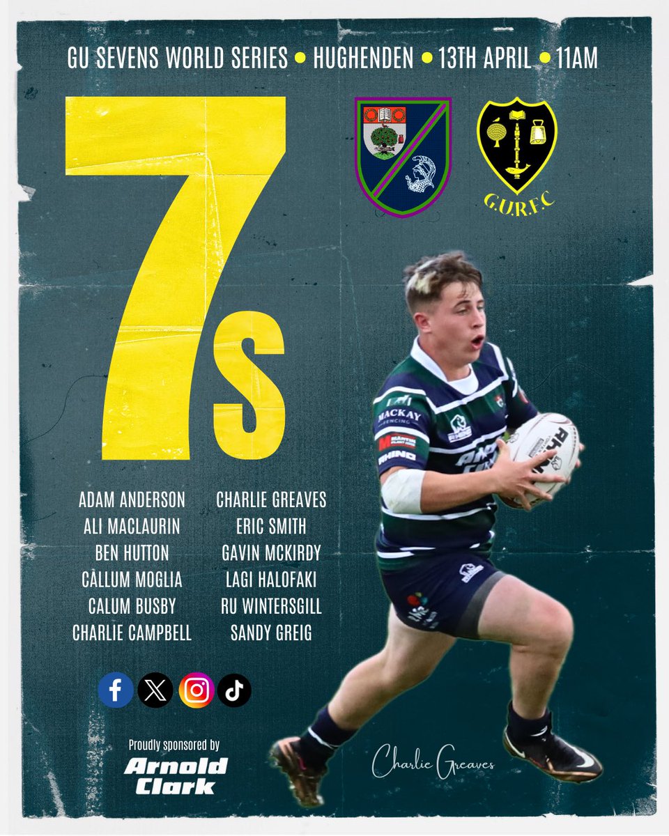 It’s 7s season baby! 🏉 First up we’ve got the @GUSAMensRugby tournament at Hillhead rugby club this Saturday! 📢 Head along to join the raucous support 🍻 Club bar & bbq open all day 🗓️ Saturday 13th April 🏟️ Hughenden 🕚 First KO 11am #weareghk #glasgowrugby #rugby7s