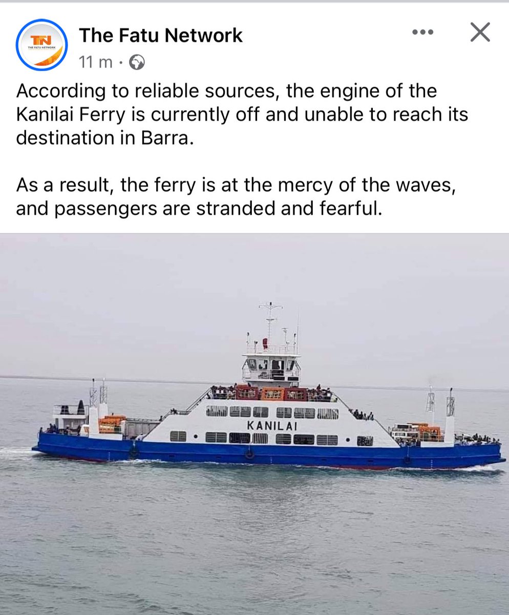 Gambia. Until we recreate Le Joola, nothing will happen about this ferry issue.