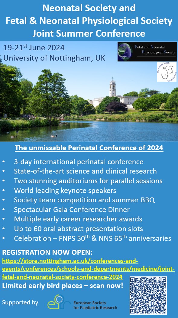 👀at this stellar programme for @NeonatalSociety & @FNPStweets summer conference! First draft programme. Lots of oral abstracts up for grabs but deadline only 1 WEEK! Early bird registration closes soon as filling up. Get abstract in, get registered, learn, network, socialise!