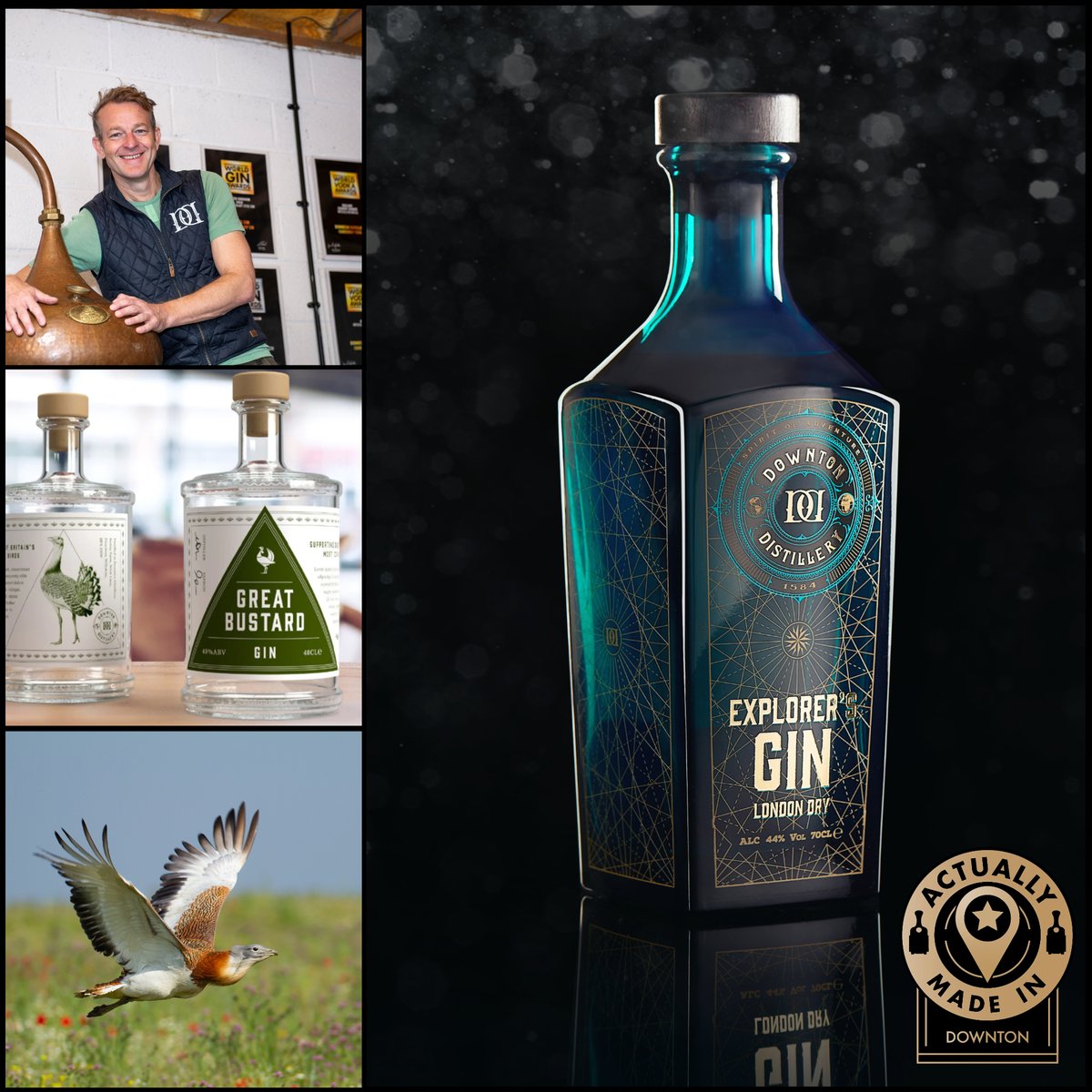 Not all artisan & craft gins are alike & not all distilleries are alike. We are proud to join the #ActuallyMadeIn initiative alongside Manchester Gin, Tarquin’s Gin & Brighton Gin bringing transparency back to spirits. #ActuallyMadeIn #Salisbury #Gin #Wiltshire