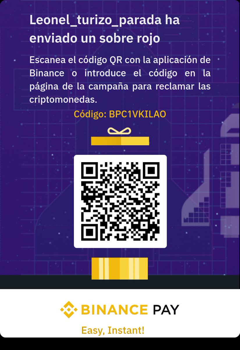 LLTOPA4's tweet image. Reclama rápido solo 25 personas  s.binance.com/1FiyyH6x