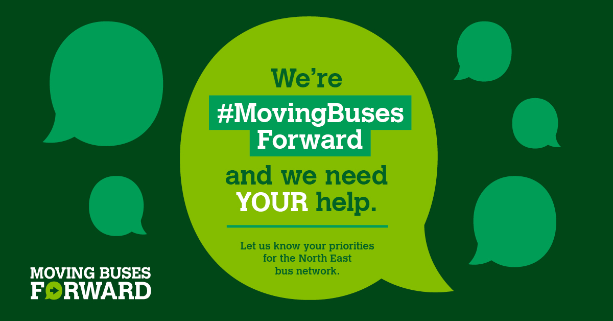 We’re #MovingBusesForward and we need your help! 🙏🏼 No matter how regularly you use the North East bus network, we want to hear from you! 🚌 How do you think we should spend any future bus funding which we receive from the government? Survey 👉🏽 orlo.uk/Oyx0s