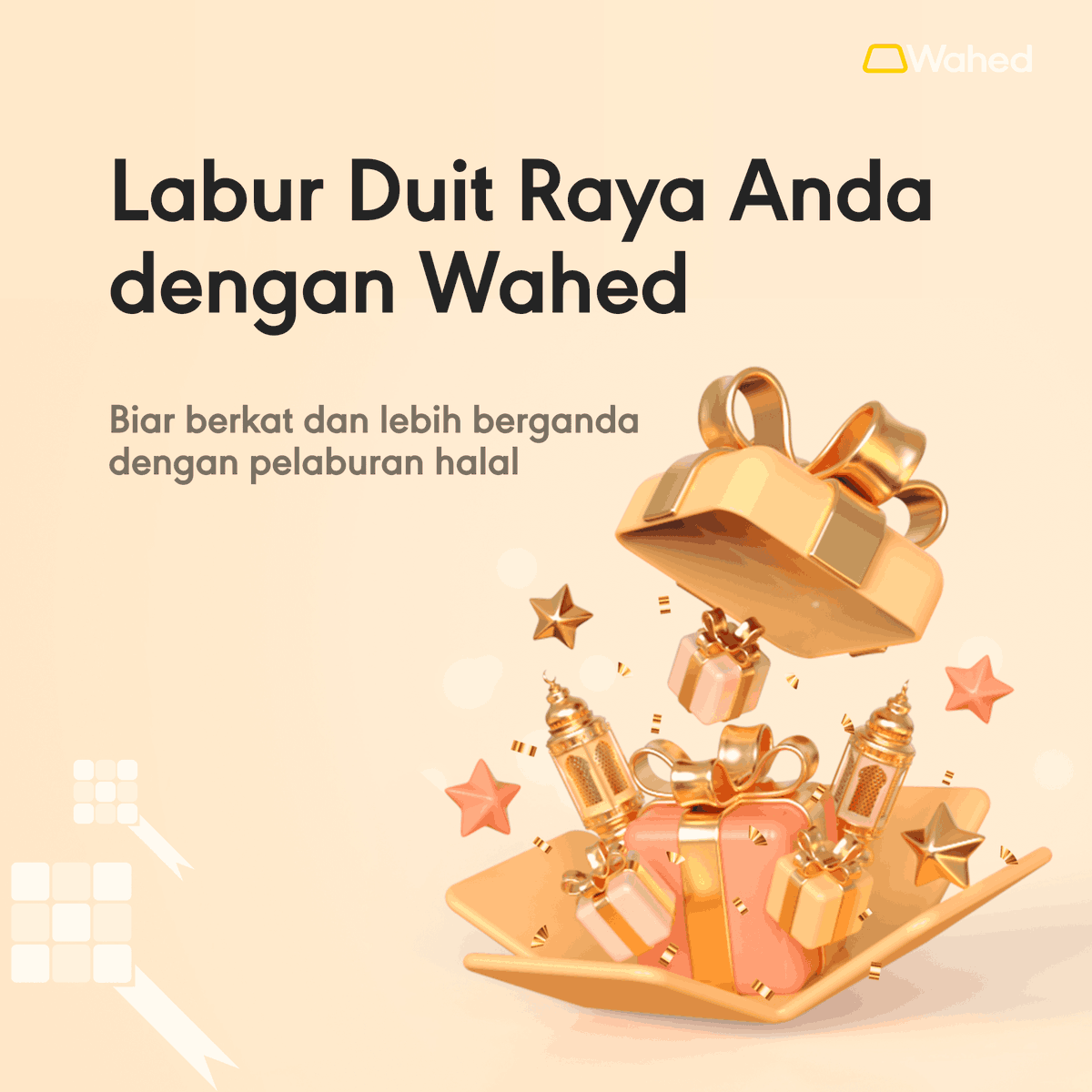 Berapa banyak duit raya korang dah dapat? 🤩 Jangan lupa simpan dan mengembangkan duit raya anda dengan Wahed. Tekan link di bawah untuk mula sekarang! Muat turun aplikasi kami di sini 👇🏻 wahed.com/my #WahedMalaysia