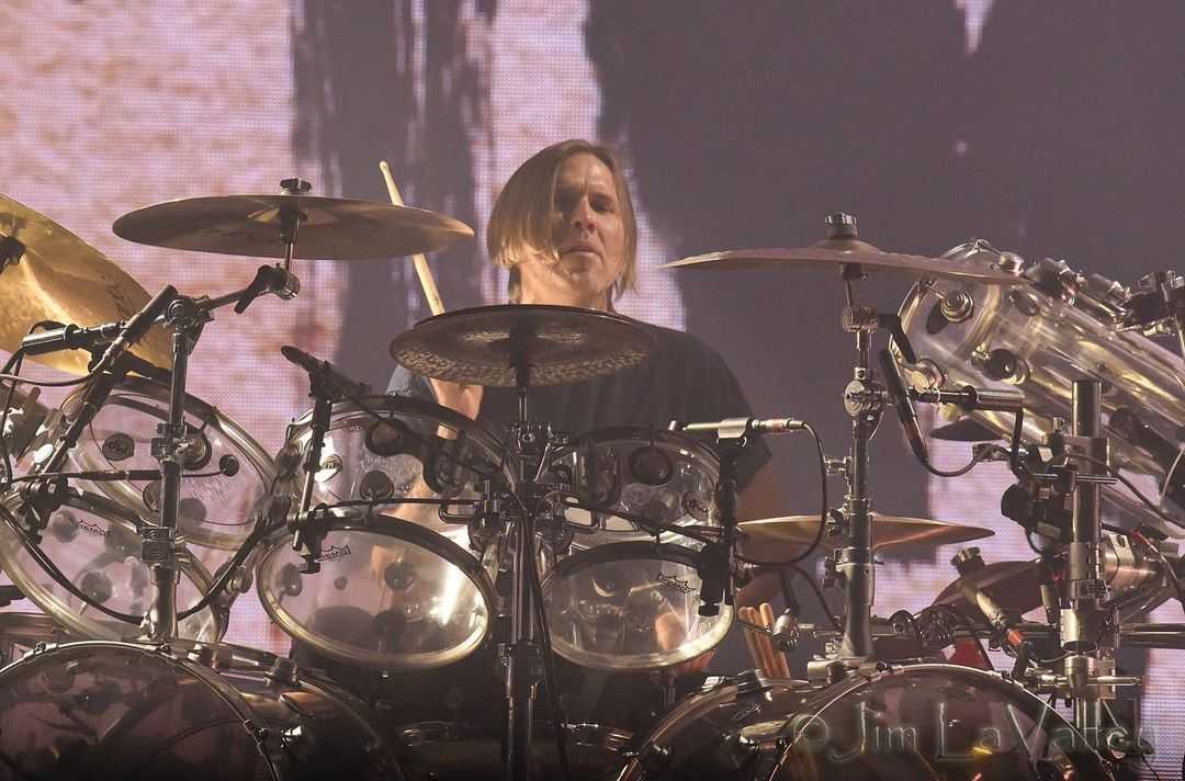 Brooks Wackerman performing at the SNHU Arena in Manchester, New Hampshire on the 3rd leg of the Life is But a Dream… North American Tour - 23rd March 2024 📷: Jim La Valley