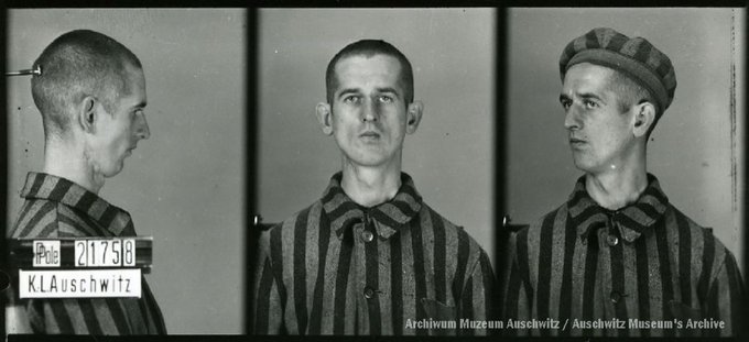 12 April 1912 | A Polish man, Witold Sulejewski, was born in Warsaw. A train conductor.

In #Auschwitz from 16 October 1941.
No. 21758 
He perished in the camp on 20 January 1942.