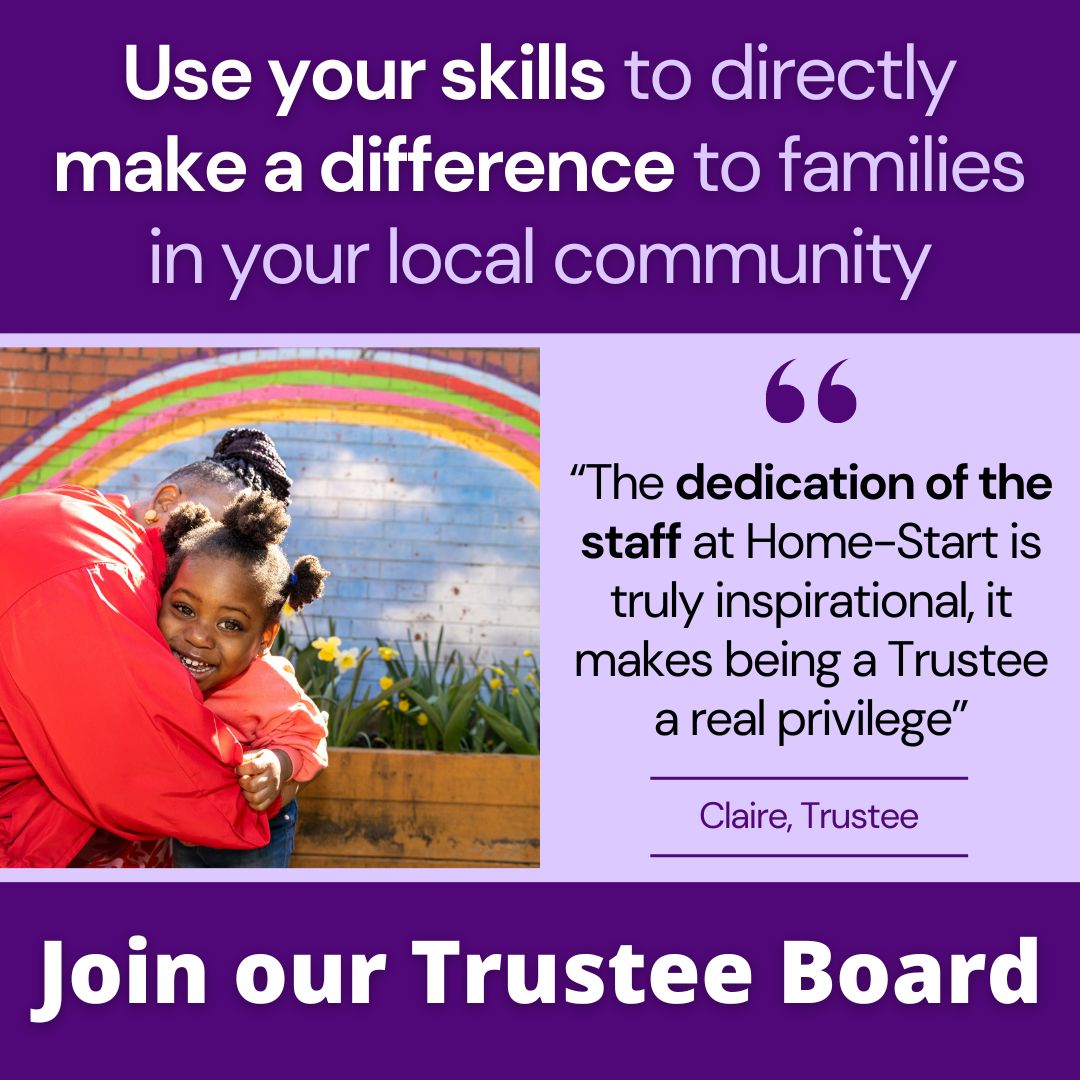 Our friends at @homestart2 are looking for new trustees to help them support families in #Watford & #ThreeRivers. Find out more about this exciting opportunity at rb.gy/szuedc.

#W3RTCVS #Trustees #BecauseChildhoodCantWait