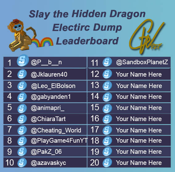 GoWest927 (@gowest927) on Twitter photo Leaderboard is fill up! If you haven't played yet you are missing out on easy $SAND!! Less than 2.5 days left! <a href="/TheSandboxGame/">The Sandbox</a> <a href="/TSBCreators/">The Sandbox Creators</a>
<a href="/P__b__n/">shadowsnake.nft | ❤️ Memecoin | Tabi 🟧</a> @Jklauren40 <a href="/Leo_ElBolson/">Leo</a> <a href="/gabyanden1/">Gaby!</a> @animapri_ <a href="/ChiaraTart/">Chiara</a> <a href="/Cheating_World/">Crypto Jack</a> <a href="/PlayGame4FunYT/">PlayGame4Fun</a> <a href="/PakZ_06/">wahpaks</a> @azavaskyc @SandboxPlanetZ Leaderboard is fill up! If you haven't played yet you are missing out on easy $SAND!! Less than 2.5 days left! <a href="/TheSandboxGame/">The Sandbox</a> <a href="/TSBCreators/">The Sandbox Creators</a>
<a href="/P__b__n/">shadowsnake.nft | ❤️ Memecoin | Tabi 🟧</a> @Jklauren40 <a href="/Leo_ElBolson/">Leo</a> <a href="/gabyanden1/">Gaby!</a> @animapri_ <a href="/ChiaraTart/">Chiara</a> <a href="/Cheating_World/">Crypto Jack</a> <a href="/PlayGame4FunYT/">PlayGame4Fun</a> <a href="/PakZ_06/">wahpaks</a> @azavaskyc @SandboxPlanetZ