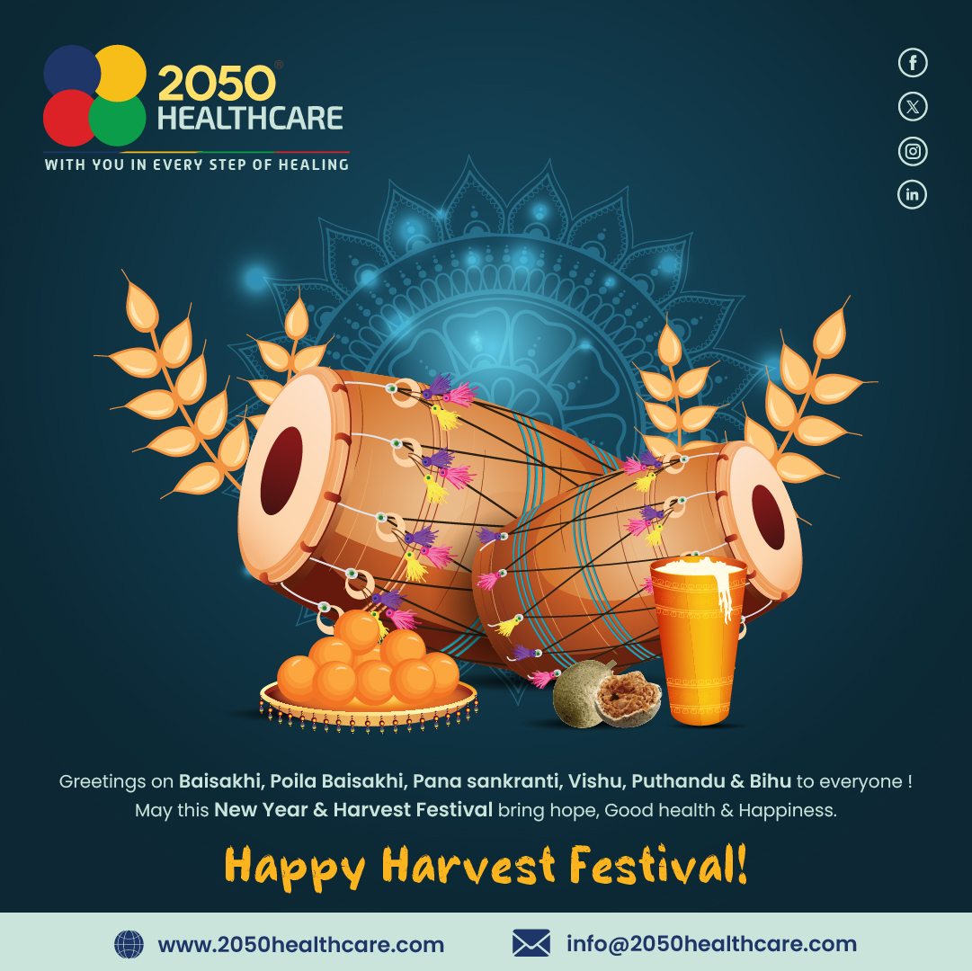 The 2050 Healthcare team wishes you hopeful and joyous new beginnings.
Happy Harvest Festival!
#FestivalWishes #NewYearGreetings #HarvestBlessings #BrighterTomorrows #HealthAndHappiness #2050Healthcare